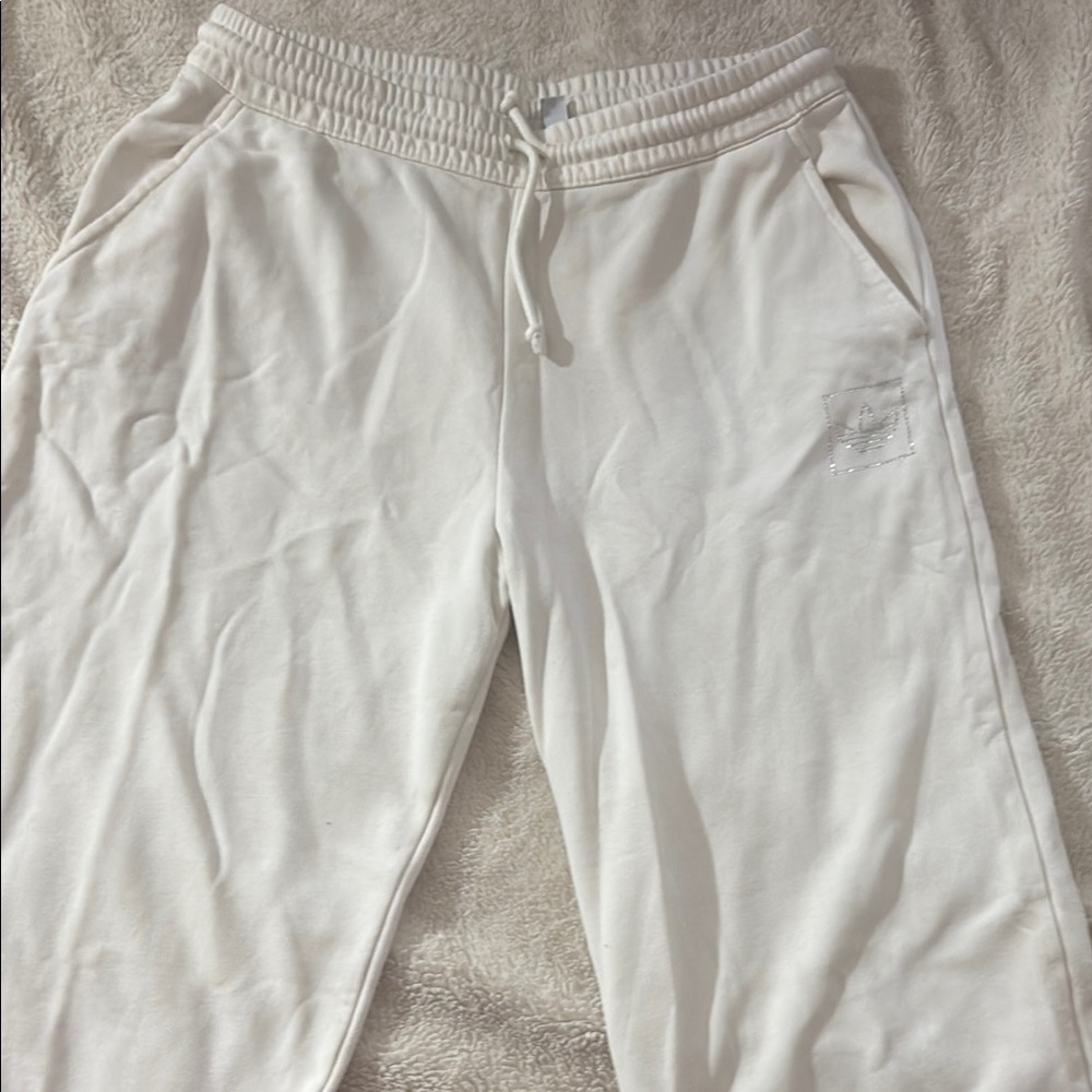 Adidas White Joggers